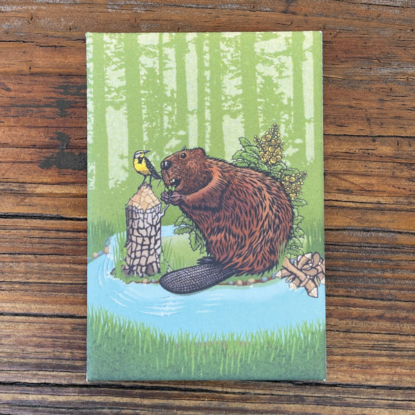 Beaver Fridge Magnet - Fridge Magnets - Two Little Fruits - Two Little Fruits
