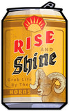 Rise and Shine Beer Can Sticker-Sticker-Two Little Fruits
