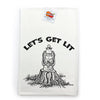 Let's Get Lit Cotton Tea Towel-Tea Towels-Two Little Fruits