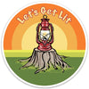 Let's Get Lit Camp Lantern Sticker-Sticker-Two Little Fruits