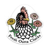 Chicken Laptop Sticker - Fresh Outta Clucks - Sticker - Two Little Fruits - Two Little Fruits