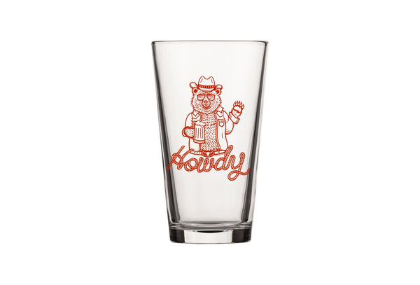 Cowboy Beer Glass - Pint Glass - Two Little Fruits - Two Little Fruits