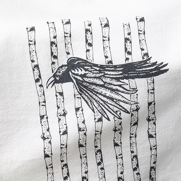 Crow and Owl Tea Towel - Two Little Fruits