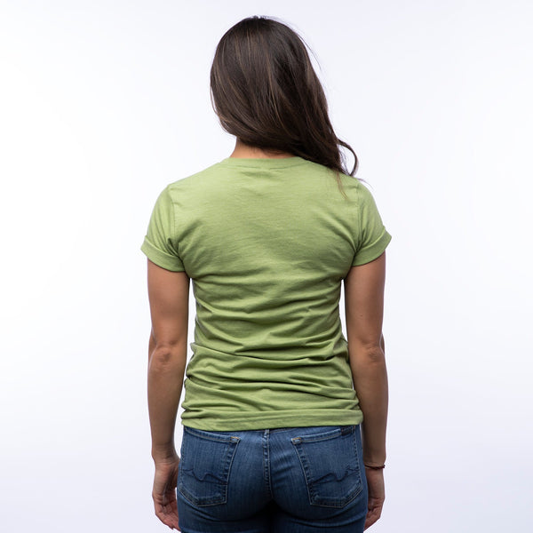 Frog on a Bike Tee - Heather Green - Two Little Fruits