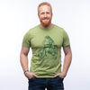 Frog on a Bike Tee - Heather Green - Tee Shirts - Two Little Fruits - Two Little Fruits