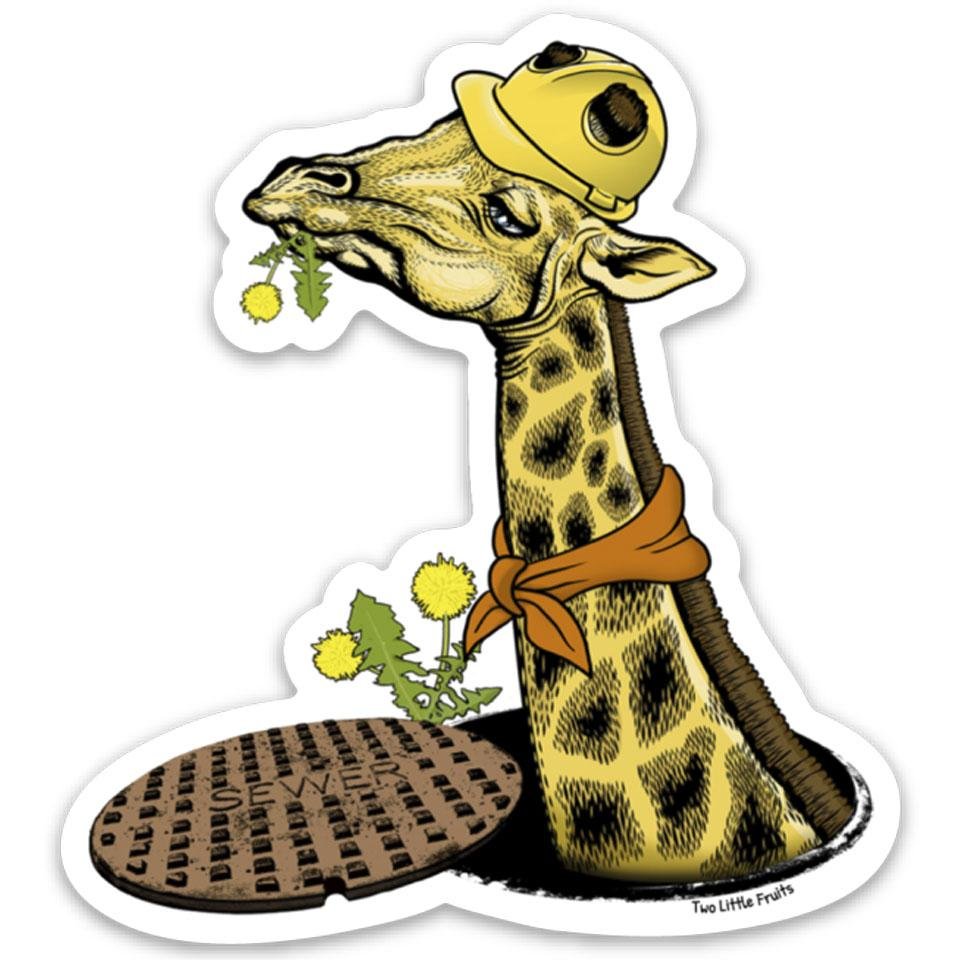 Giraffe Sticker - Two Little Fruits