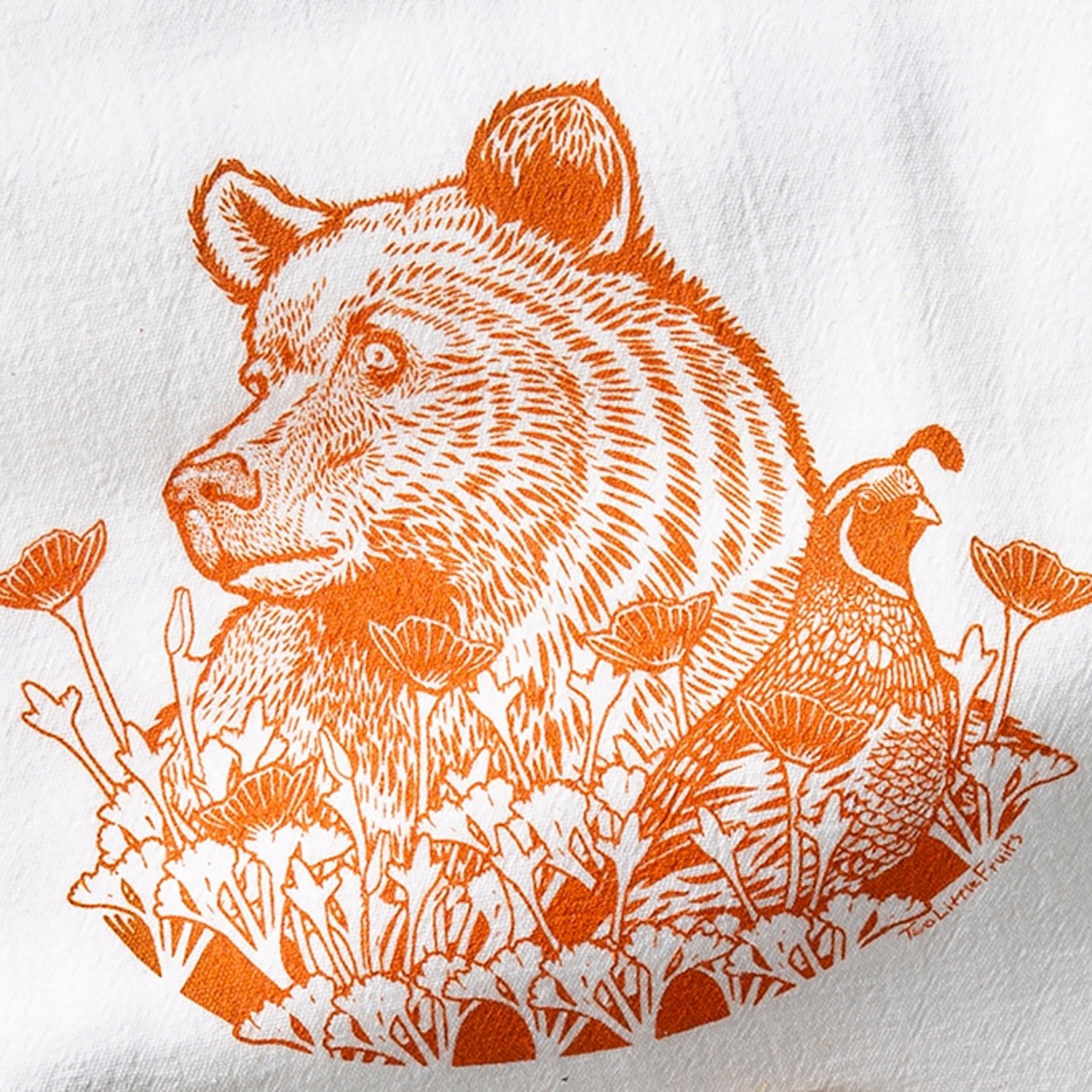 Grizzly Bear Kitchen Towel - Two Little Fruits