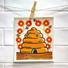 Honeybee Swedish Dishcloth - Swedish Dish Cloth - Two Little Fruits - Two Little Fruits