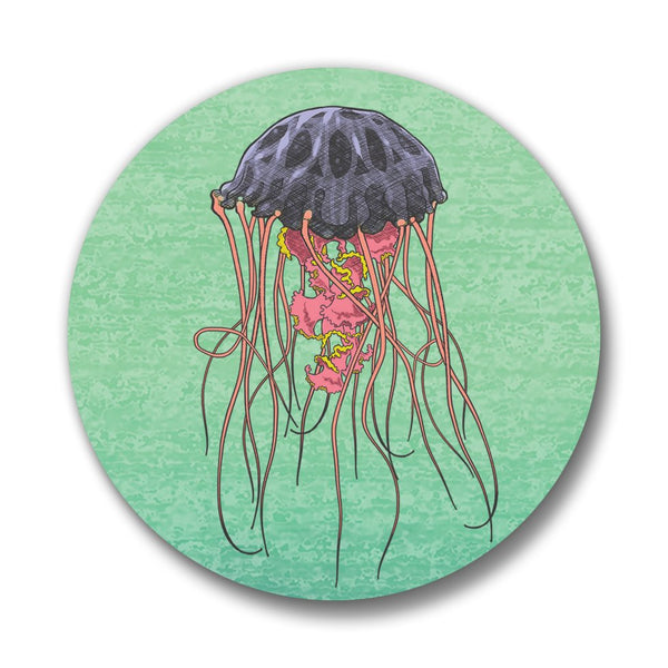 Jellyfish Button Pin - Button Pins - Two Little Fruits - Two Little Fruits