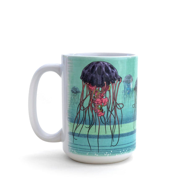 Jellyfish Coffee Mug - Mug - Two Little Fruits - Two Little Fruits