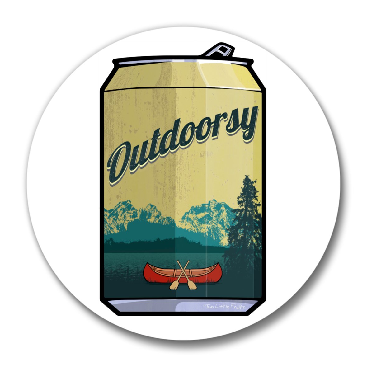 Outdoorsy Beer Can Magnetic Bottle Opener - Two Little Fruits