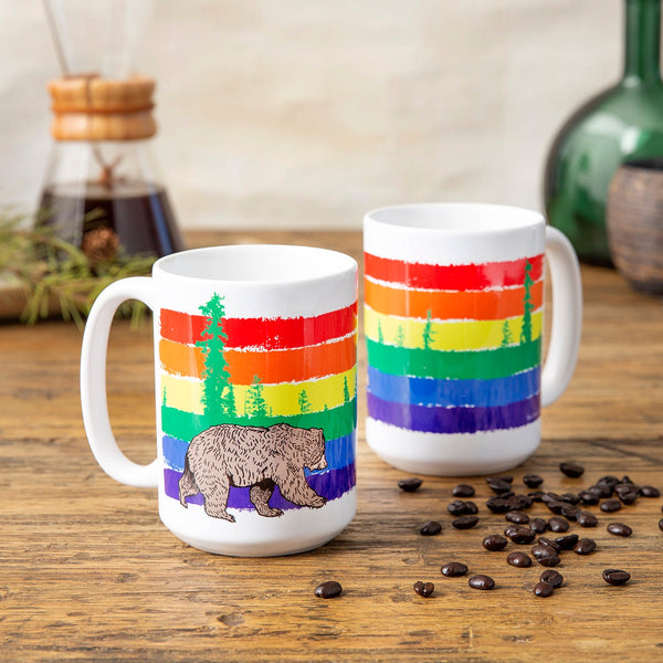 Rainbow Gay Pride Coffee Mug - Mug - Two Little Fruits - Two Little Fruits