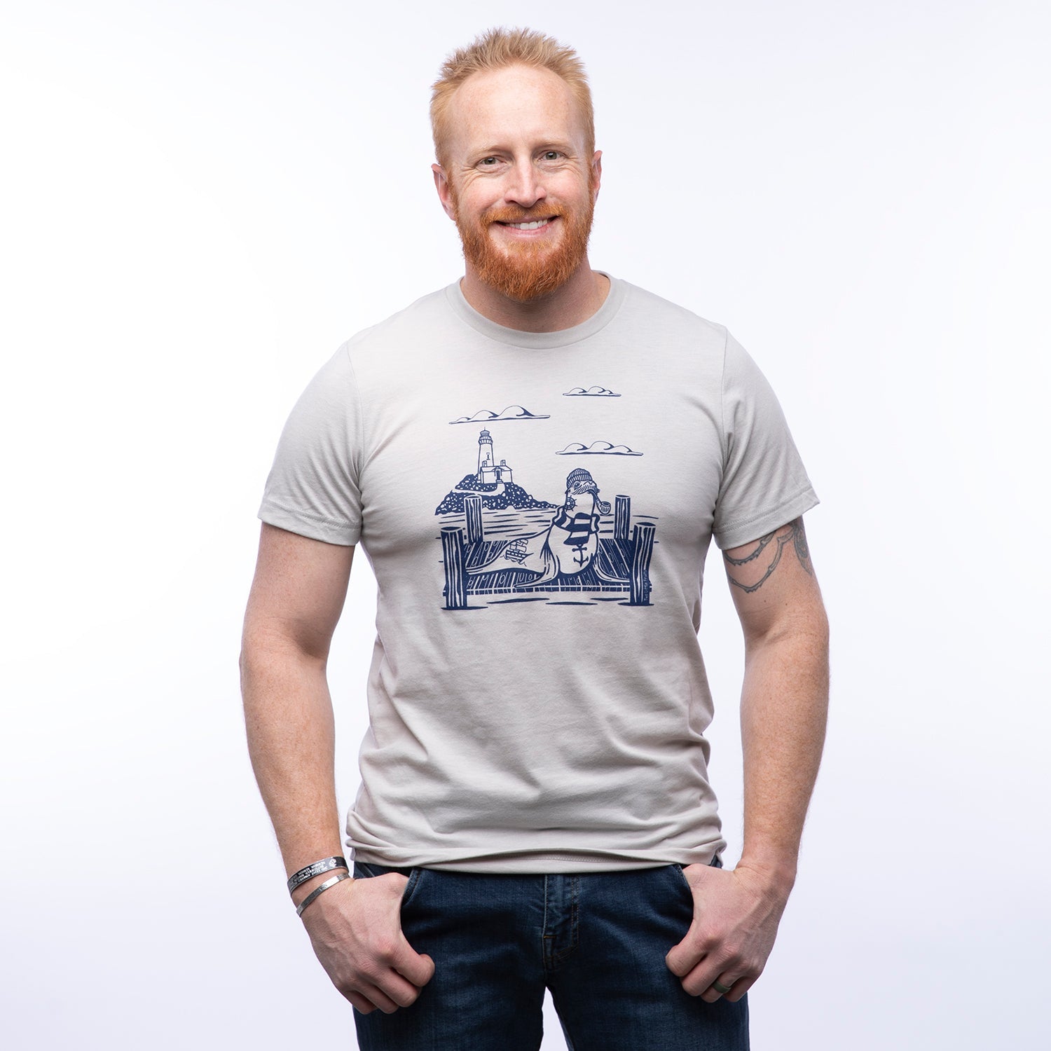 Sailor Sea Lion Graphic Tee Shirt - Two Little Fruits