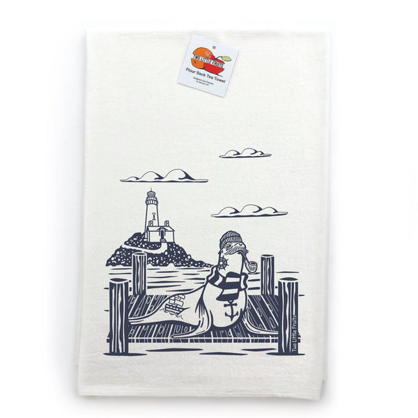 Skipper the Sea Lion and Puffy the Blowfish Tea Towel Set - Tea Towels - Two Little Fruits - Two Little Fruits