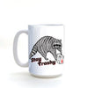 Stay Trashy Raccoon Coffee Mug - 15 Oz Heavy - Duty Ceramic - Mug - Two Little Fruits - Two Little Fruits