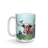 Texas Longhorn Coffee Mug - 15 Oz Heavy - Duty Ceramic, Dishwasher & Microwave Safe - Mug - Two Little Fruits - Two Little Fruits