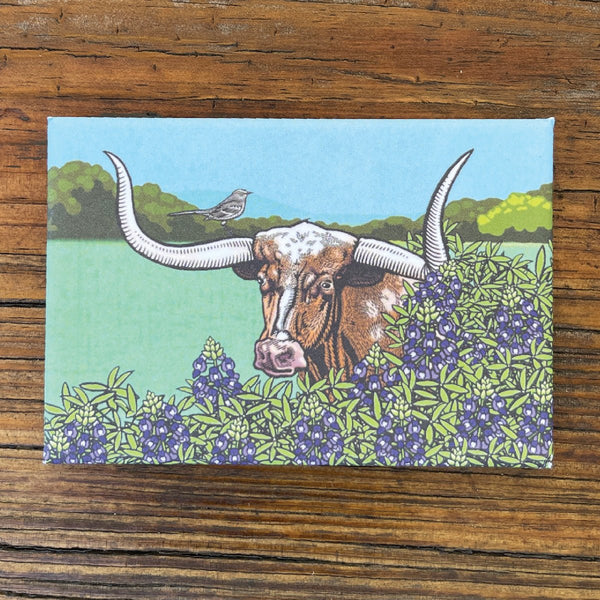 Texas Longhorn Steer Magnet - Fridge Magnets - Two Little Fruits - Two Little Fruits