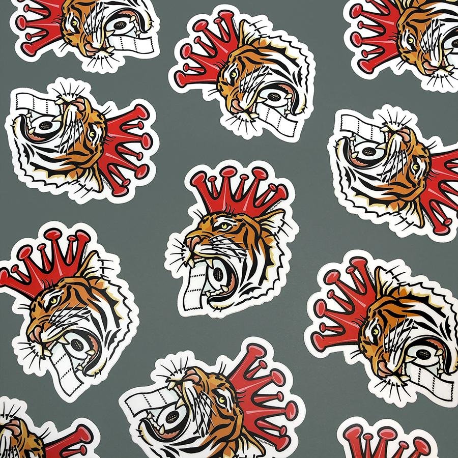 Tiger Sticker - Two Little Fruits