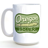 15 Oz Ceramic Coffee Mug - Oregon Sober Cannabis Mug - Mug - Two Little Fruits - Two Little Fruits