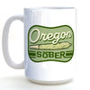 15 Oz Ceramic Coffee Mug - Oregon Sober Cannabis Mug - Mug - Two Little Fruits - Two Little Fruits