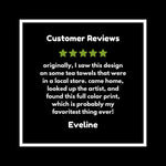 Customer review highlight for the GenderFluid Unique HandIllustrated Coffee Mug – 15 Oz Ceramic Cup, showcasing satisfaction and appreciation for the quirky design of this gender fluid mug.