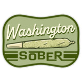 3" Sober Cannabis Sticker – Waterproof Vinyl Decal for Laptops, Water Bottles & More - Sticker - Two Little Fruits - Two Little Fruits