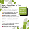 a brochure for a small business called pop of fun to your kitchen