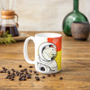 Space Cat Coffee Mug – 15 Oz Ceramic Cup