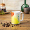 Space Cat Coffee Mug – 15 Oz Ceramic Cup