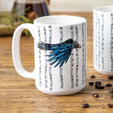 Crow Aspen Mug — Hand-Illustrated 15oz Ceramic