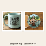 Sasquatch Mug + Coaster Gift Set bundle