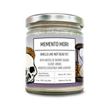 Memento Mori Soy Candle — Burnt Sugar, Clove & Leather