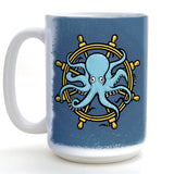 Octopus Coffee Mug — Hand-Illustrated 15oz Ceramic Mug