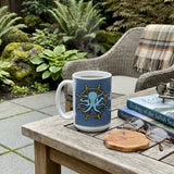 Octopus Wheel Coffee Mug — Hand-Illustrated 15oz Ceramic Mug