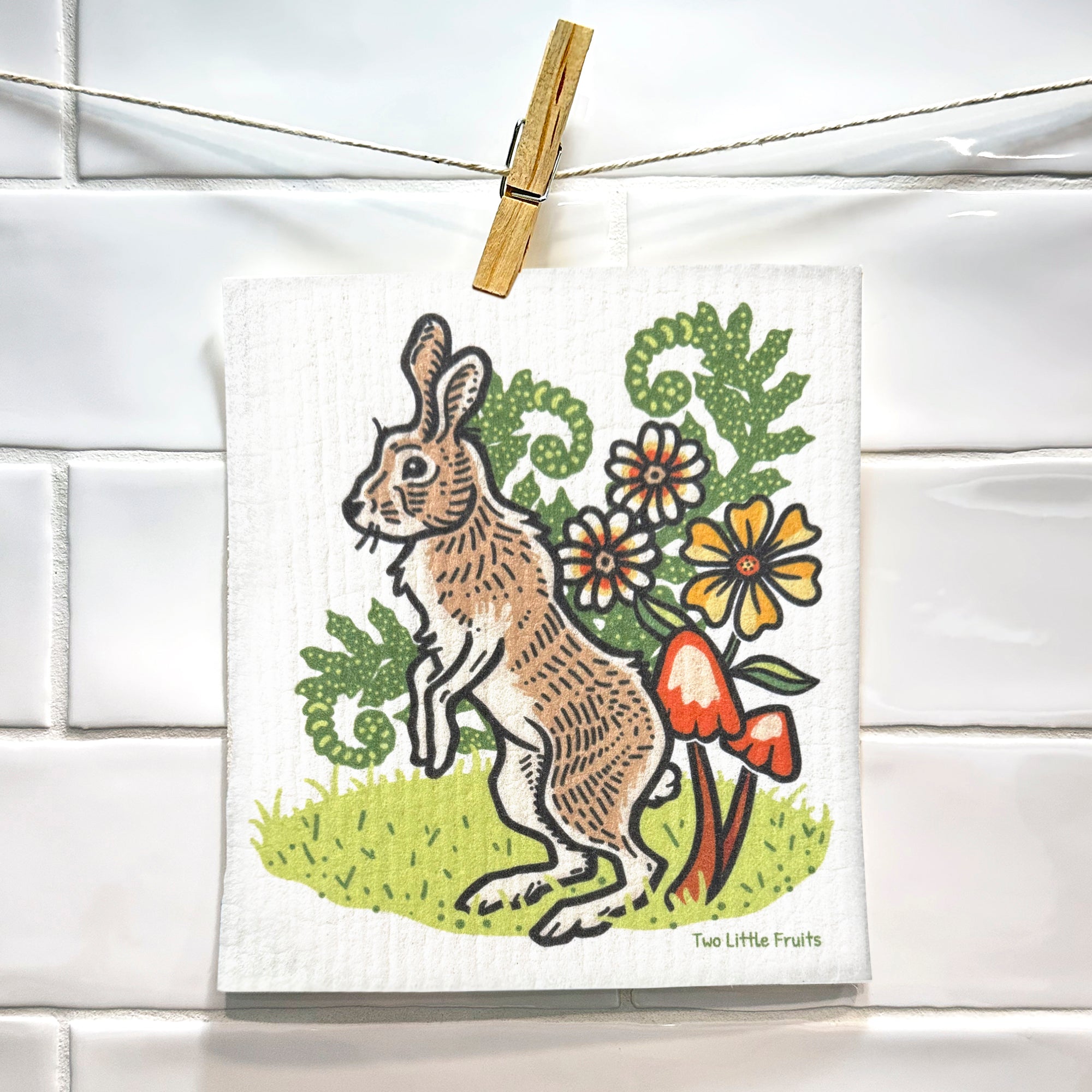 Rabbit Swedish Dishcloth
