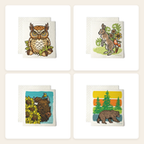 Swedish Dishcloth Set of 4 — Wildlife Kitchen Gift Set bundle