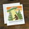 UFO Sasquatch Swedish Dishcloth