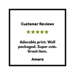 Adorable Beehive Die Cut Sticker - Customer review praising the adorable print and well-packaged delivery.