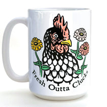 Chicken illustrated mug by Two Little Fruits