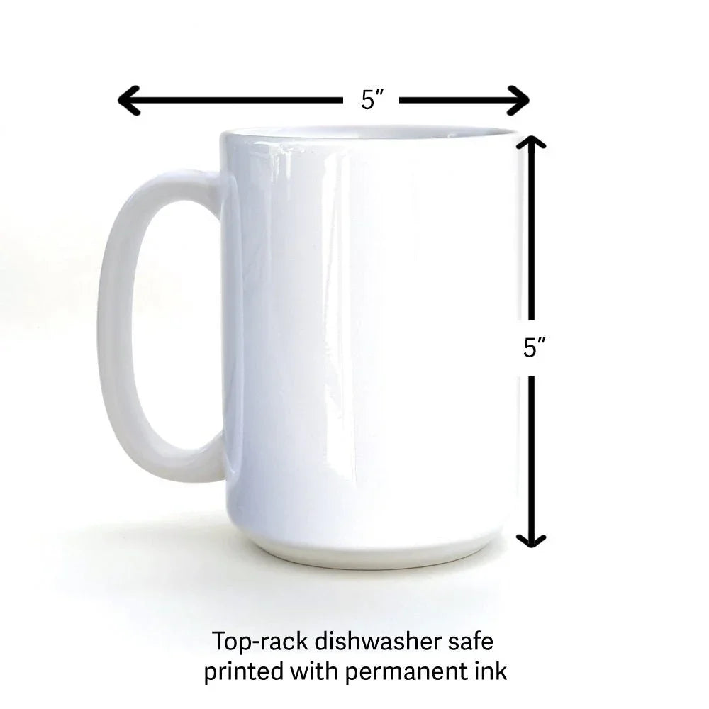 always take the scenic route unique hand illustrated 15 oz durable drinkware cup 422669600 illustrated ceramic mug 15 oz by Two Little Fruits