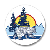 Bear Ceramic Coaster – 4" Adorable Drink Coaster with Cork Backing, Stylish and Durable - Coasters - Two Little Fruits - Two Little Fruits