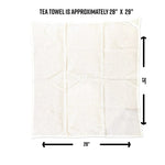 Adorable Bear Kitchen Towel – Hand - Drawn Design in Royal Blue - Tea Towels - Two Little Fruits - Two Little Fruits