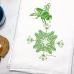 Bee Tea Towel - Unique Tea Towel Designs, Hand - Illustrated - Tea Towels - Two Little Fruits - Two Little Fruits