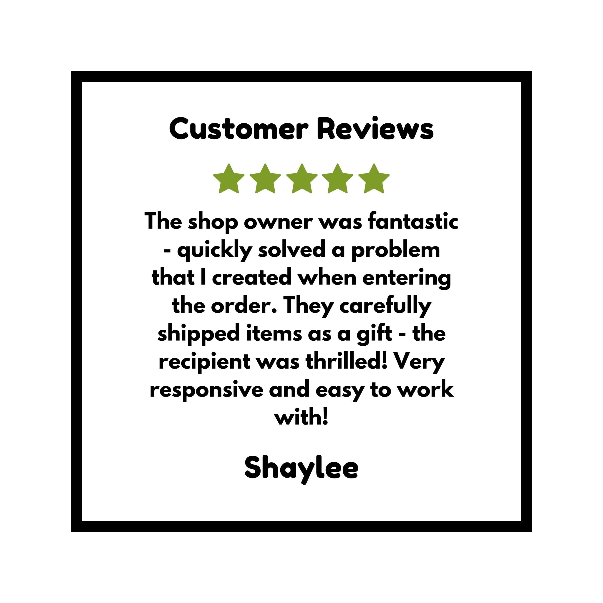 Customer review highlighting excellent service and satisfaction for the art prints, emphasizing the charm of Bento The Octopus Art Print.