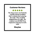 Customer review highlighting excellent service and satisfaction for the art prints, emphasizing the charm of Bento The Octopus Art Print.