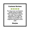 Customer review highlighting excellent service and satisfaction for the art prints, emphasizing the charm of Bento The Octopus Art Print.