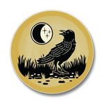 Black Crow Coasters - Colorful 4" Ceramic Drink Coasters with Cork Backing for Furniture Protection - Coasters - Two Little Fruits - Two Little Fruits