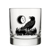 Black Crow Whiskey Glass - Rocks Glass - Two Little Fruits - Two Little Fruits