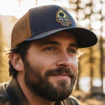 Buffalo Trucker Snapback Hat - Lightweight 6-Panel Mid-Profile Cap with Woven Patch - Two Little Fruits