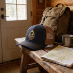 Buffalo Trucker Snapback Hat - Lightweight 6-Panel Mid-Profile Cap with Woven Patch - Two Little Fruits